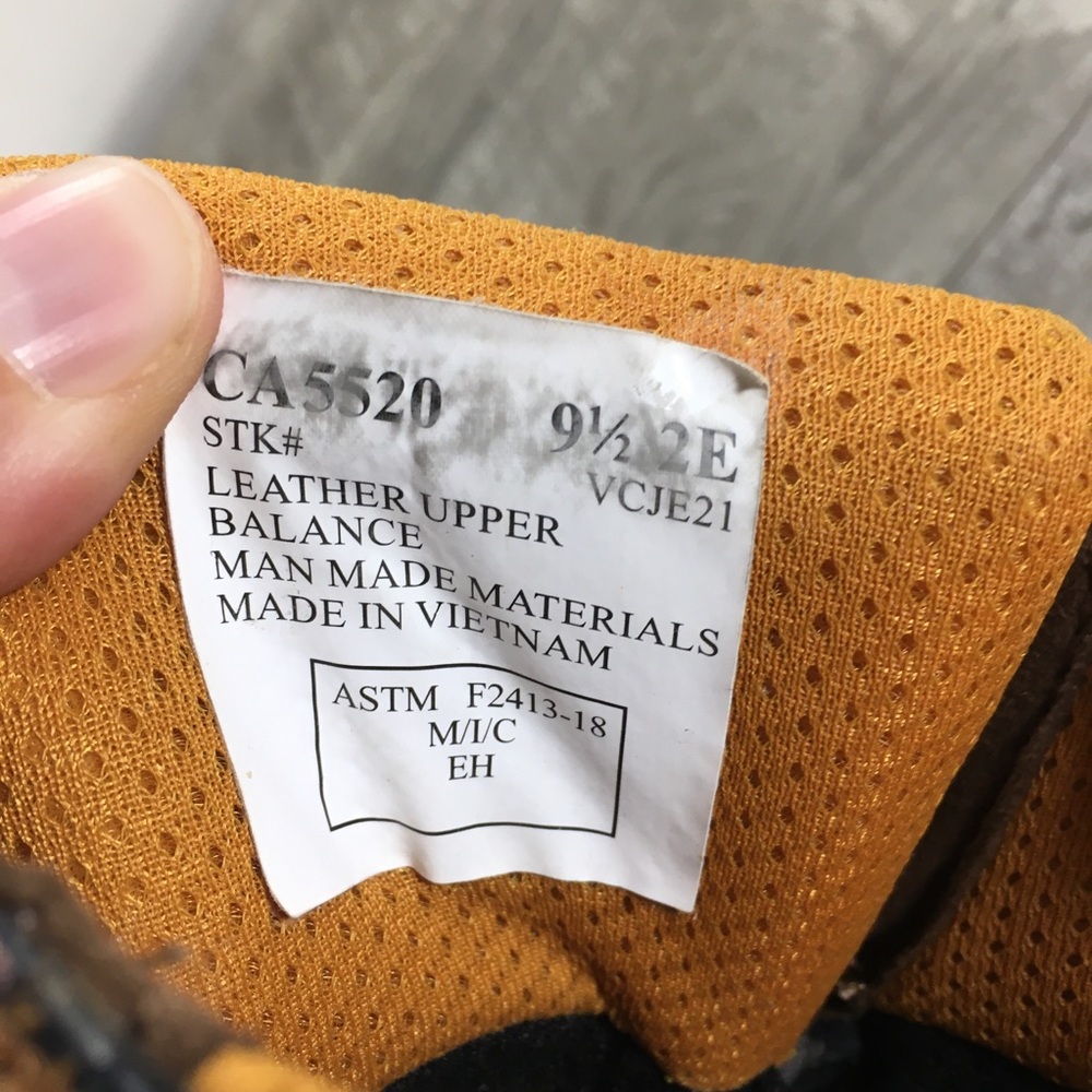 Mens Carolina CA5520 Bruno 6” Steel Toe Waterproof Leather Work Boots Size 9.5 - Picture 12 of 12